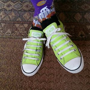 Converse lime green chucks